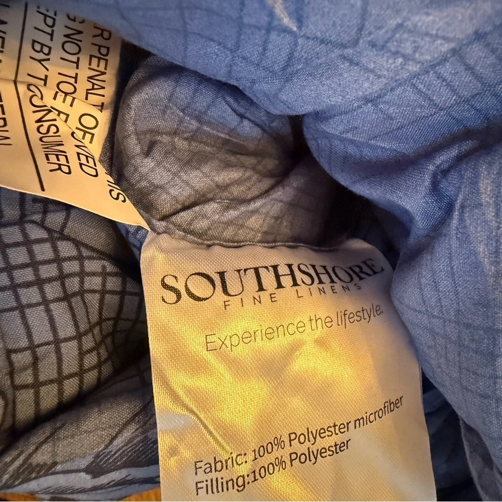 SOUTHSHORE Fine Linens Harmony 3pc Comforter Set, NEW